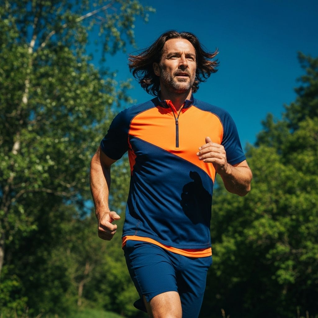 Man engaged in outdoor activity